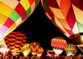 The annual balloon fest in Albuquerque, New Mexico.
